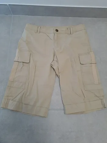Pantacourt Cargo Beige Mary-Kate and Ashley - T34 - Très bon état