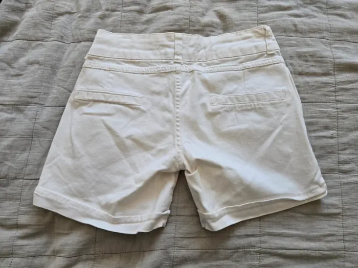 Short en jeans blanc Yellow beetle - photo numéro 2
