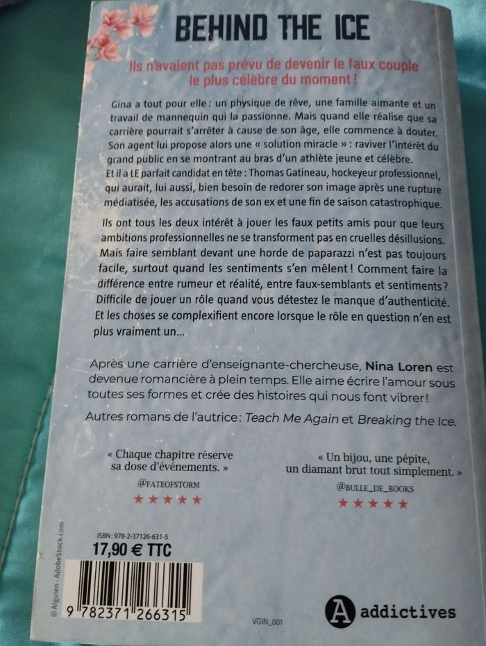Livre roman Behind the ice de Nina Loren - photo numéro 3