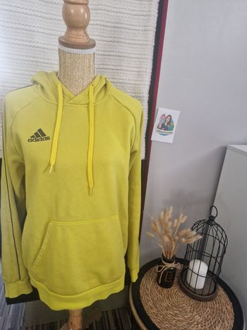 Sweat à capuche Adidas jaune taille M – très bon état
