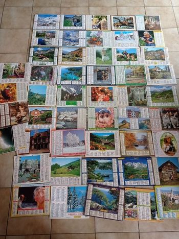 Lot d'almanachs / Calendriers -  P.T.T / La Poste
