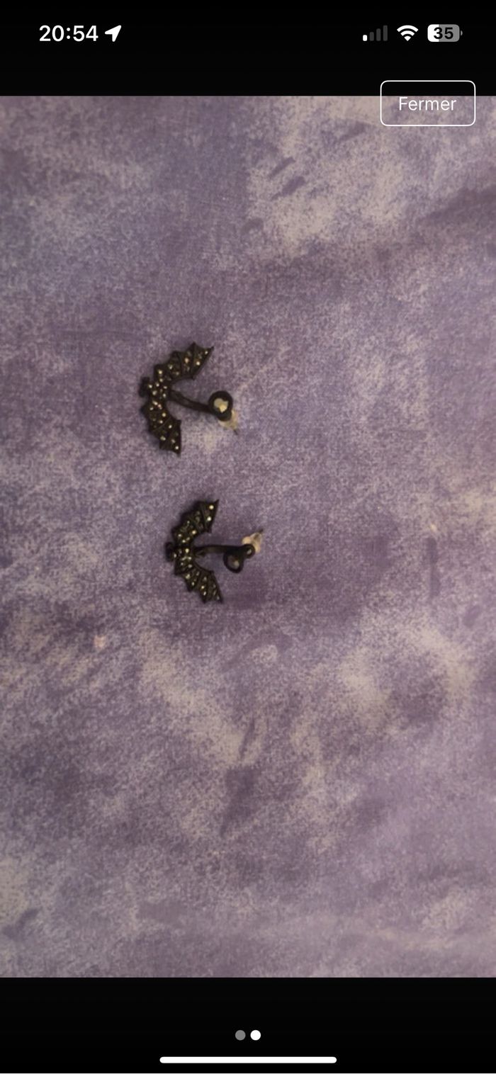 Boucles d’oreilles Chauve Souris Halloween - photo numéro 2