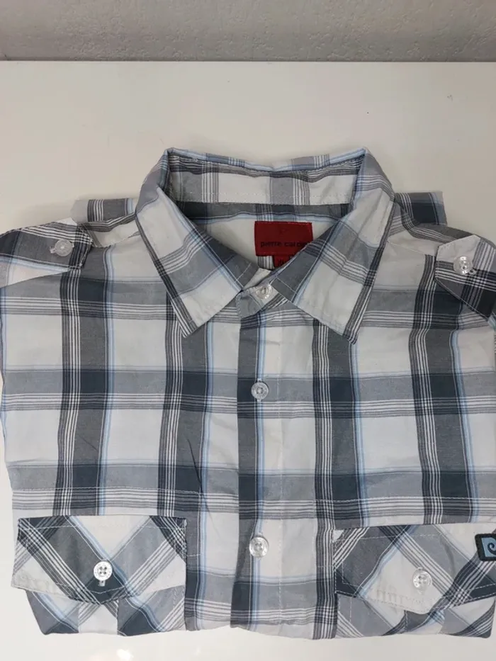 Chemise a carreaux " Pierre Cardin" - photo numéro 3