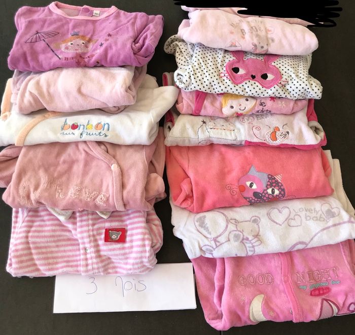 Lot de 12 pyjamas 3 mois