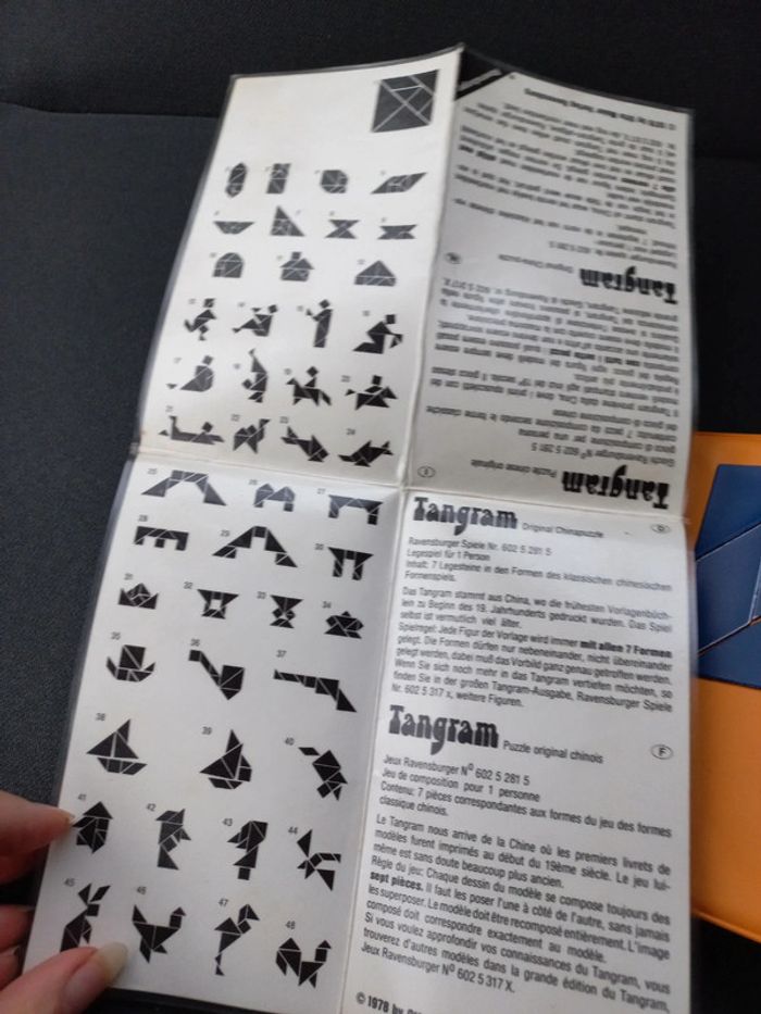 Tangram magnétique vintage 1978 ravensburger - photo numéro 4