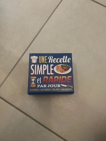 Livre une recette simple et rapide par jour