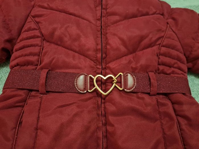 Manteau hiver Sergent Major rouge fille 2 ans - photo numéro 6