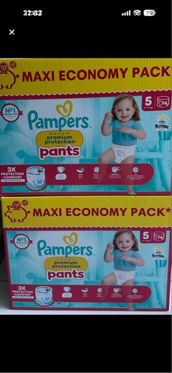 Pampers premier pants taille 5(12_17) kg