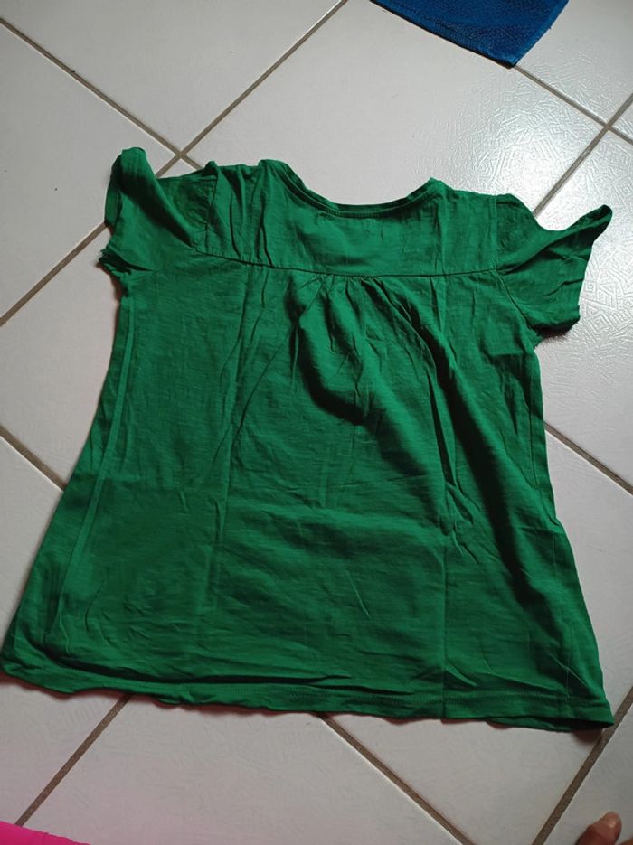 T-shirt femme vert épaules ouvertes - photo numéro 10