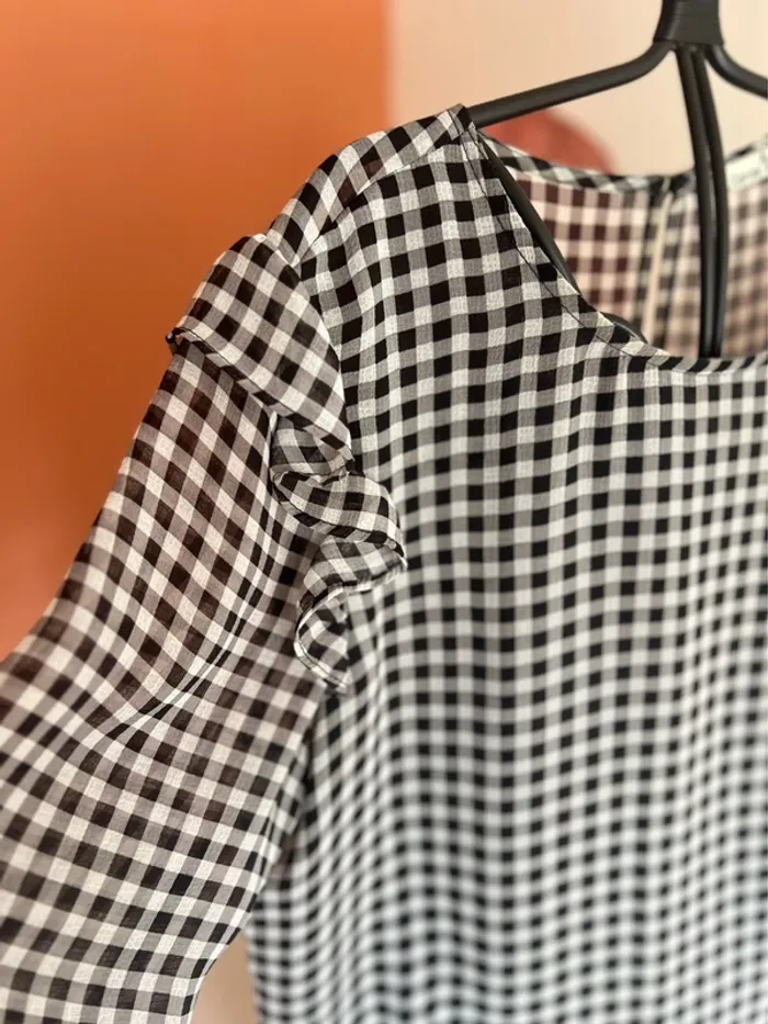 Blouse à carreaux Cerise Blue - photo numéro 3