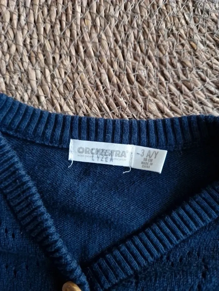 Joli gilet fantaisie Orchestra fille taille 3 ans - photo numéro 3