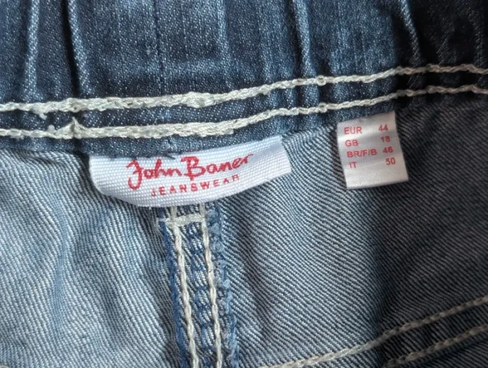 Pantacourt en jean 44/46 John Baner - photo numéro 4