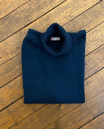 Pull col roulé bleu marine DPAM - Taille 10 ans