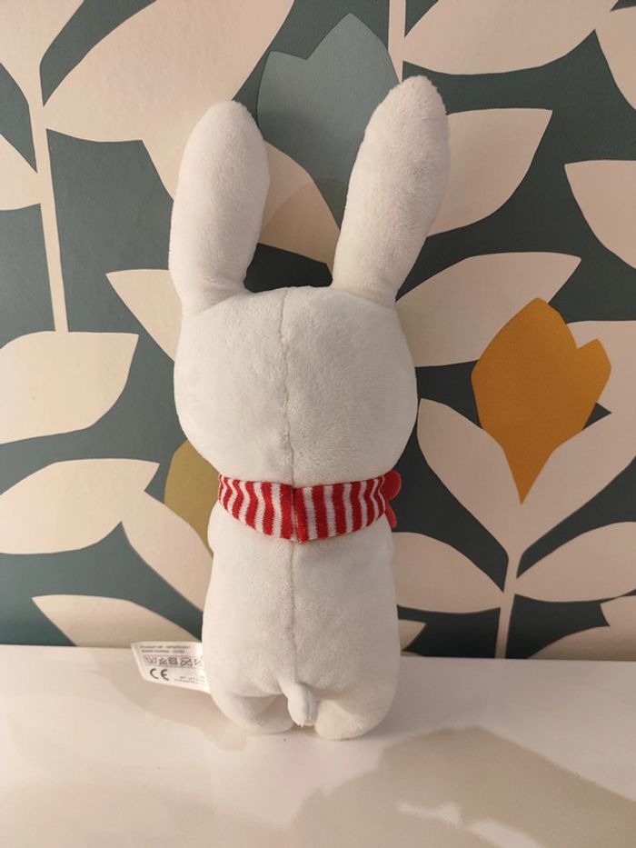 Doudou peluche lapin dpam - photo numéro 3