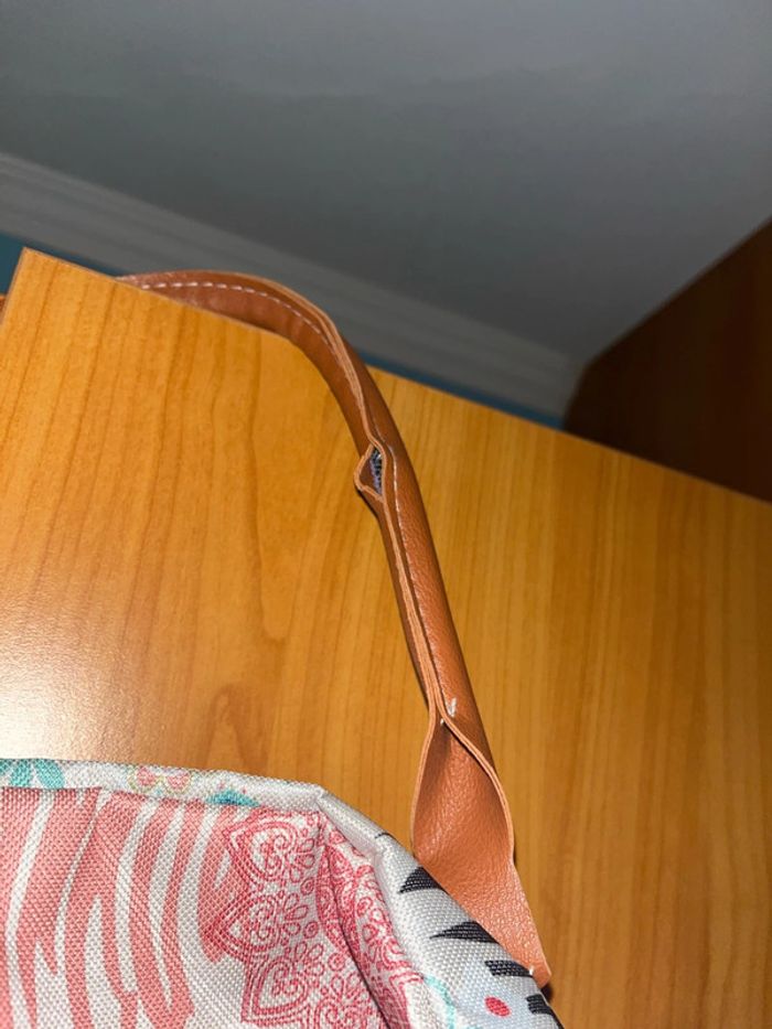 Sac à mains blanc avec motifs coloré (grand) - photo numéro 8