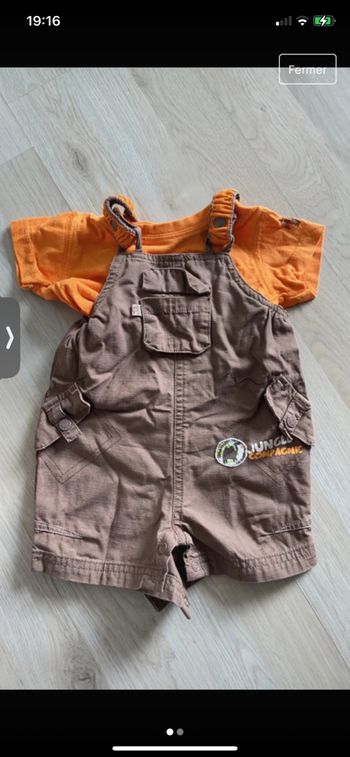 Ensemble salopette et t shirt