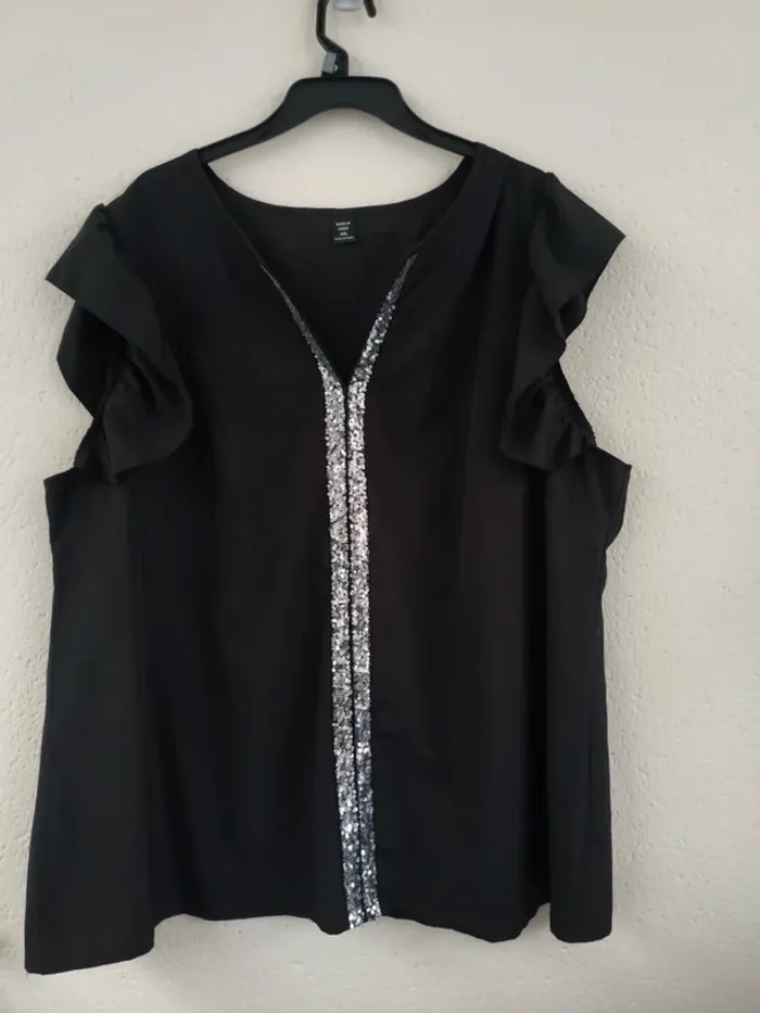 Blouse noire - Shein Curve - taille 52