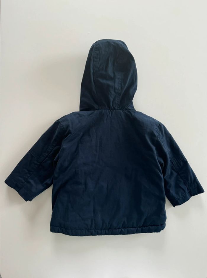 Manteau bleu marine Vertbaudet Taille 12 mois - photo numéro 2
