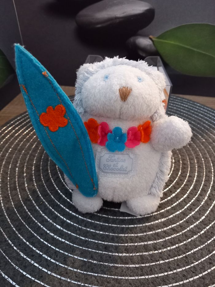 Peluche hérisson tartine et chocolat 13cm