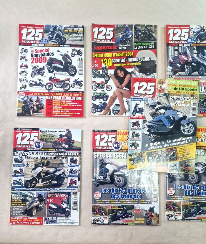 Bonjour , vend lot de 9 revue 125 magazine , moto , de 2004 à 2010 - photo numéro 2