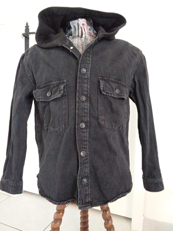 Veste en jeans noire - photo numéro 2