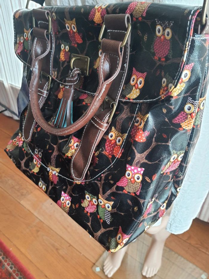 Jolie Sac à main noir/marron Mfhandbags neuf - photo numéro 19