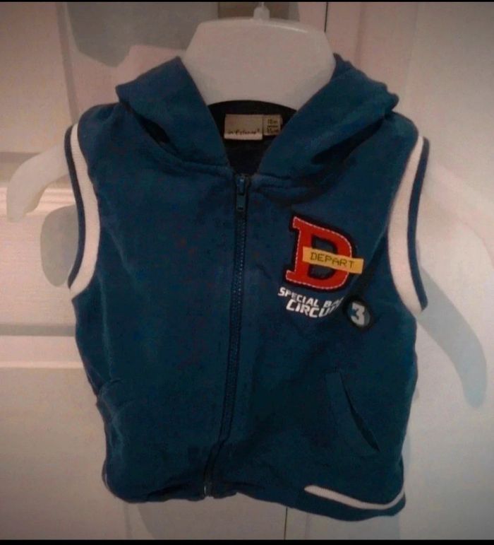Gilet sans manches garçon in extenso 18 mois