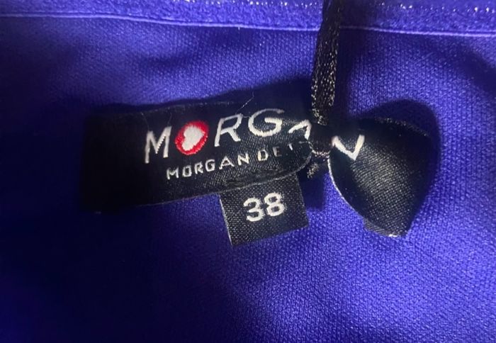 Robe bustier »Morgan »bleu et noire - photo numéro 8