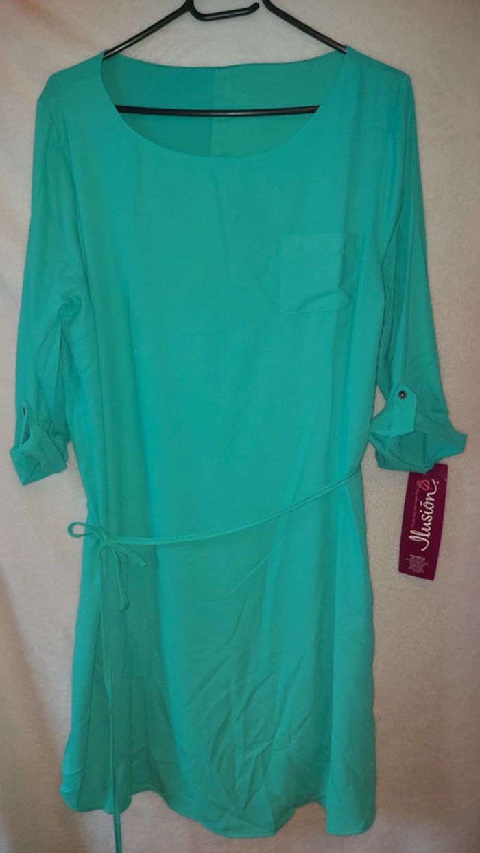 Robe été turquoise neuve 40 - photo numéro 3