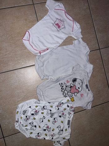 Lot bodys manches courtes fille 
