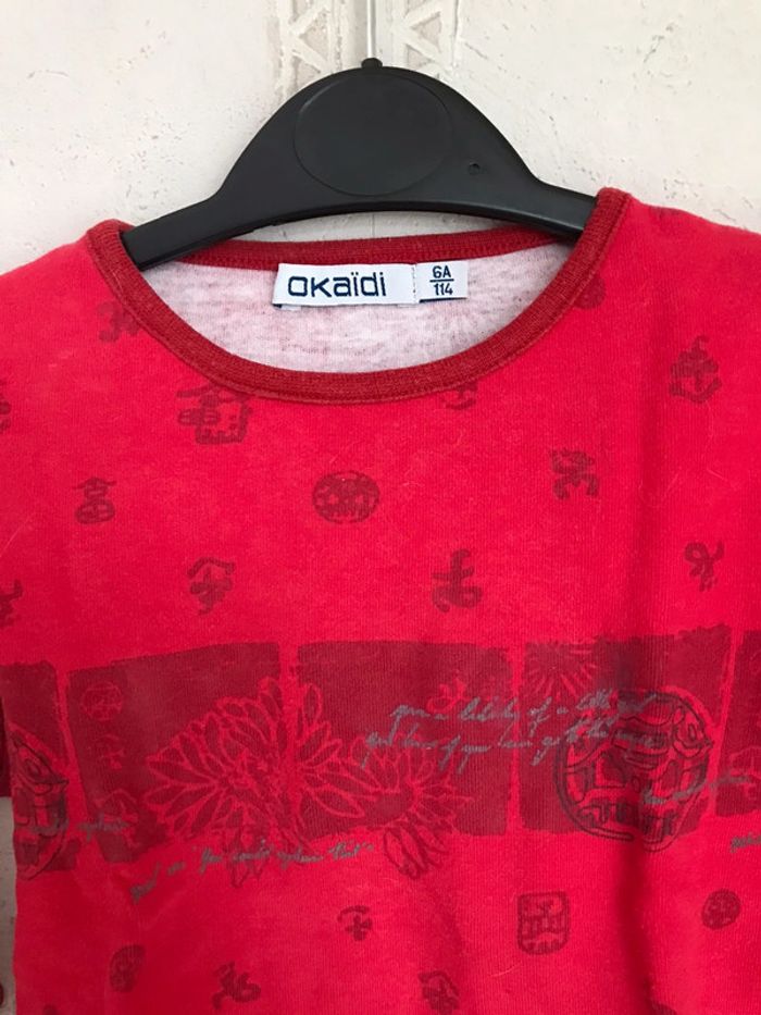 Haut rouge Okaidi - photo numéro 3