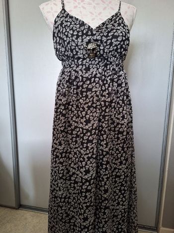 Robe longue été Imprimée têtes de squelettes