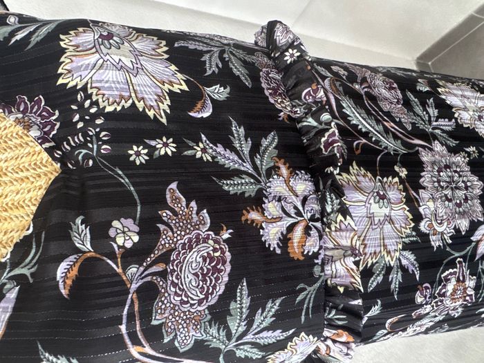 Robe longue fleurie noire - GÉMO - Taille 40 - photo numéro 3