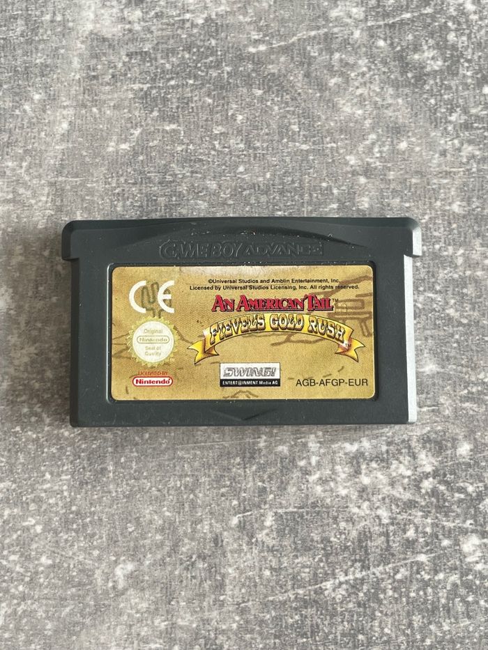 Jeu pour Nintendo Gameboy advance, Fievel gold rush version europe dont le français.