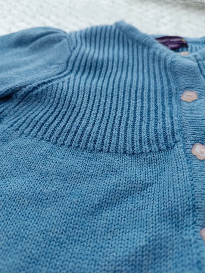 🔸Gilet Fille Sergent Major Bleu 3 Mois🔸 - photo numéro 8