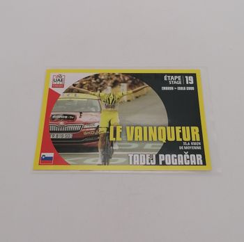 Panini sticker Tour de France 2024 n° T19 Tadej Pogacar.