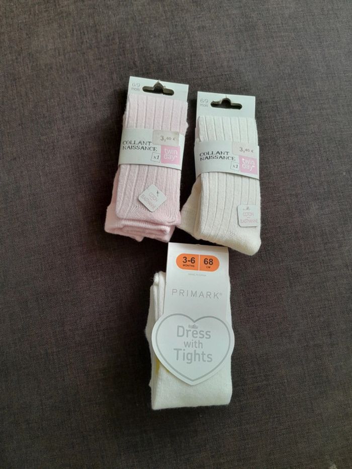Lot collants 6-9mois