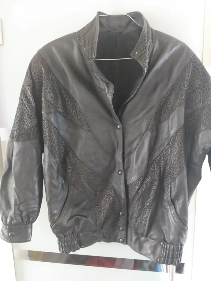 Veste en cuir vintage