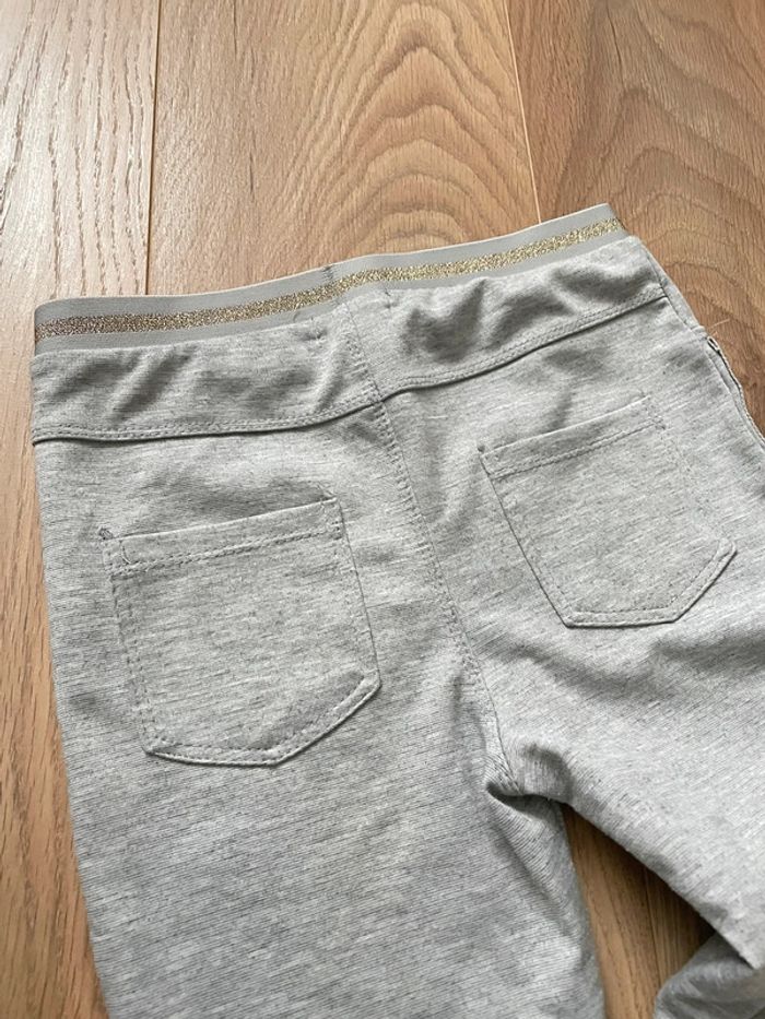 Legging gris bande pailleté 12 ans fille Orchestra - photo numéro 3