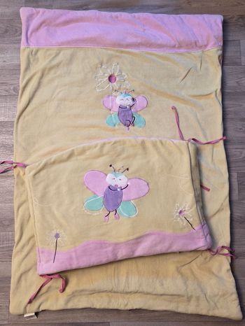 Ensemble tour de lit + couverture