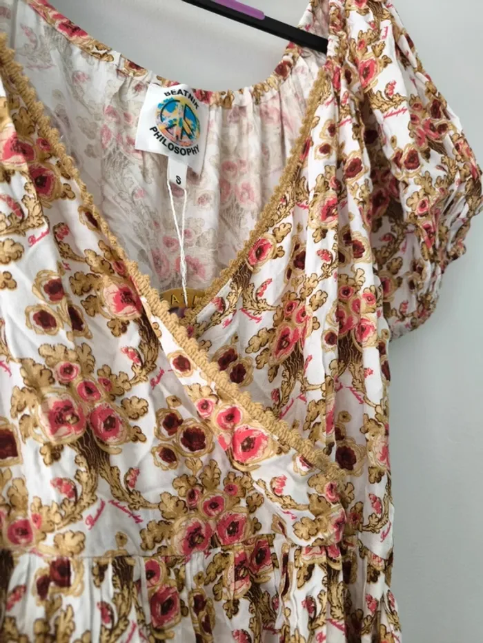 Robe fleurie Beatnik Philosophy – Taille S – Neuve avec étiquette - photo numéro 2