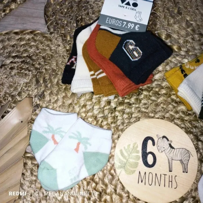 🧦 Lot x13 chaussettes bébé garçon – TAO Tape à l’œil – Taille 15-17 – Neuf avec étiquette - photo numéro 5