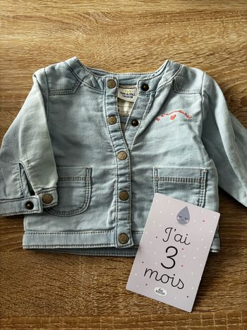 Veste en jean TAPE À L’œil t.3m