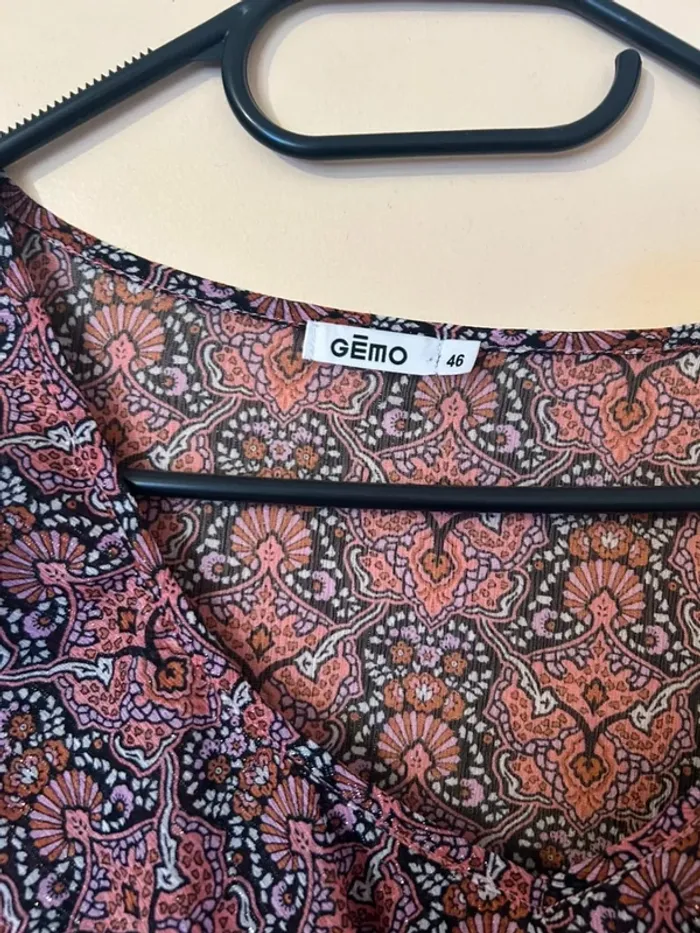 Blouse transparente à motif - photo numéro 2