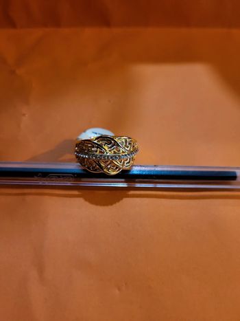 Bague vague et Strass Taille 56