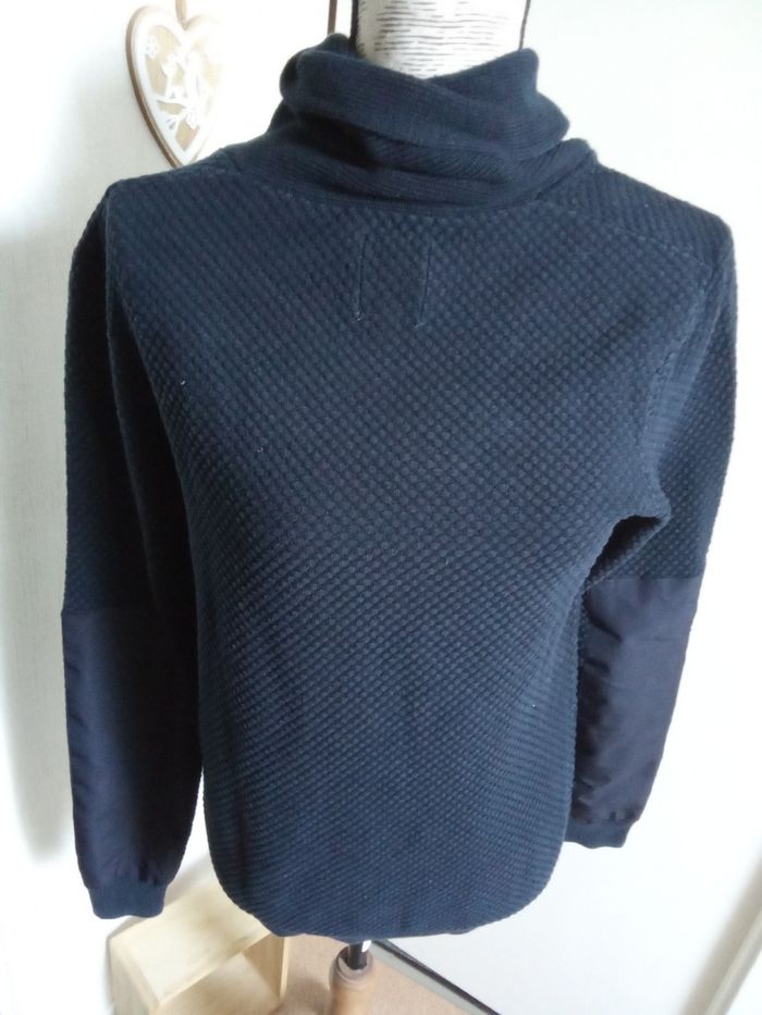 Pull homme marque Garcia taille S couleur marine - photo numéro 2