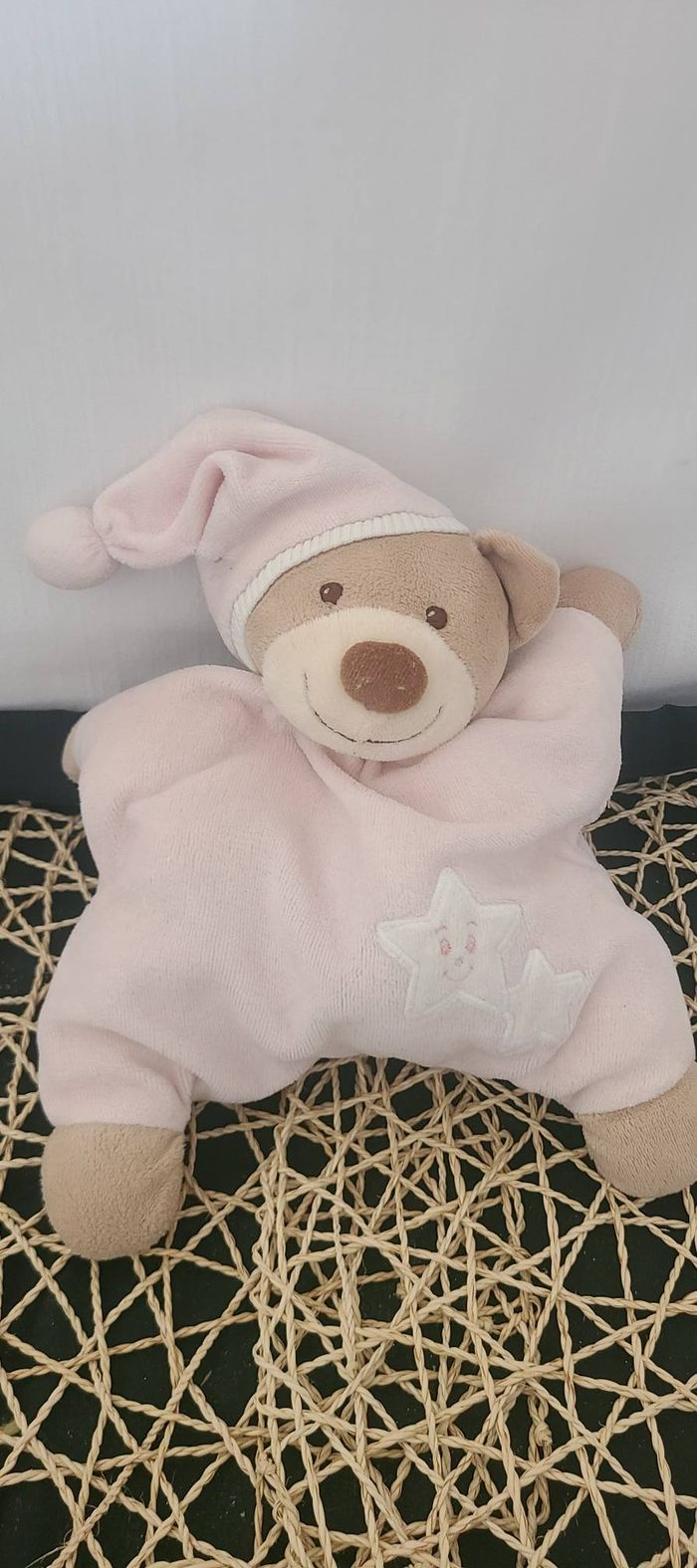Doudou Ours Bout'Chou Boutchou - Rose étoile