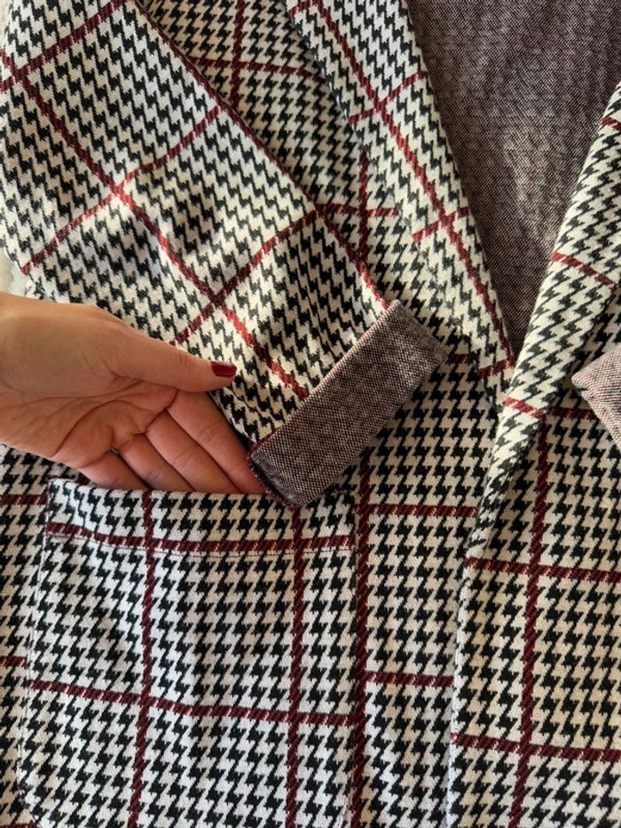 Veste blazer pied de poule / Taille L - photo numéro 2