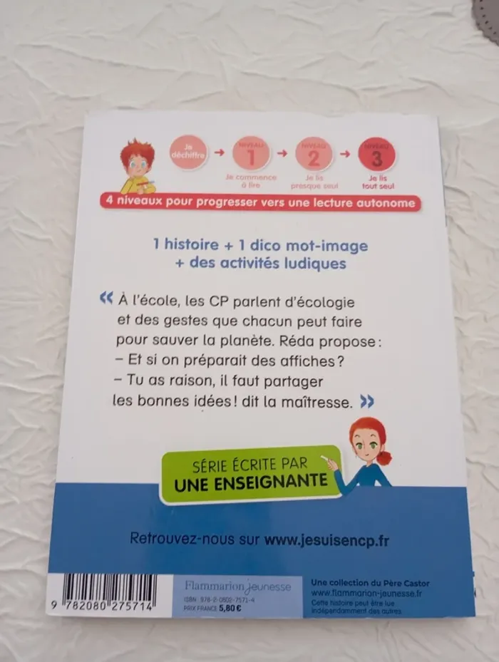 Livre " je suis en CP " niveau 3 sauvons la planète - photo numéro 3