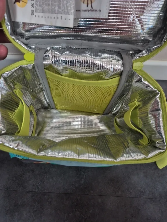 Sac à lunch isotherme pour enfants Lassig avec bandoulière réglable, motif renard - photo numéro 4